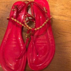 Authentic Red Patent Leather Tory Burch